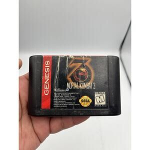 Mortal Kombat 3 (Sega Genesis, 1995) Cartridge Only Authentic Tested Works!!!